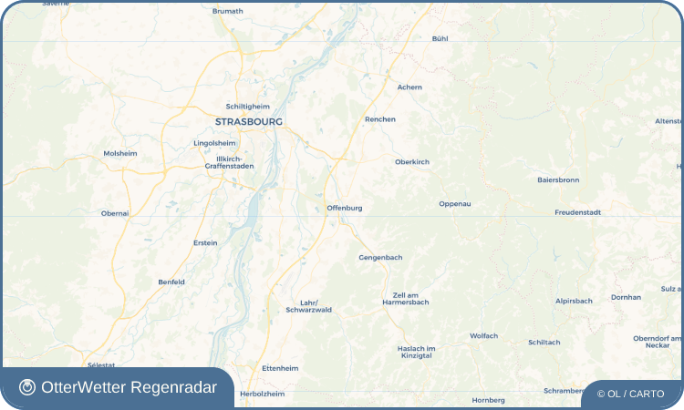 OtterWetter Regenradar-Widget Offenburg
