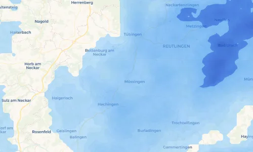 Regenradar Vorschaubild - Aktuelle Niederschläge in Ofterdingen und Umgebung