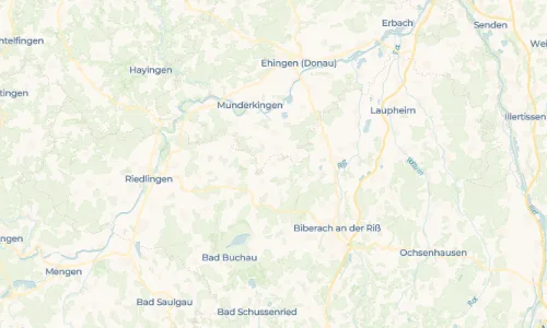 Regenradar Vorschaubild - Aktuelle Niederschläge in Oggelsbeuren und Umgebung