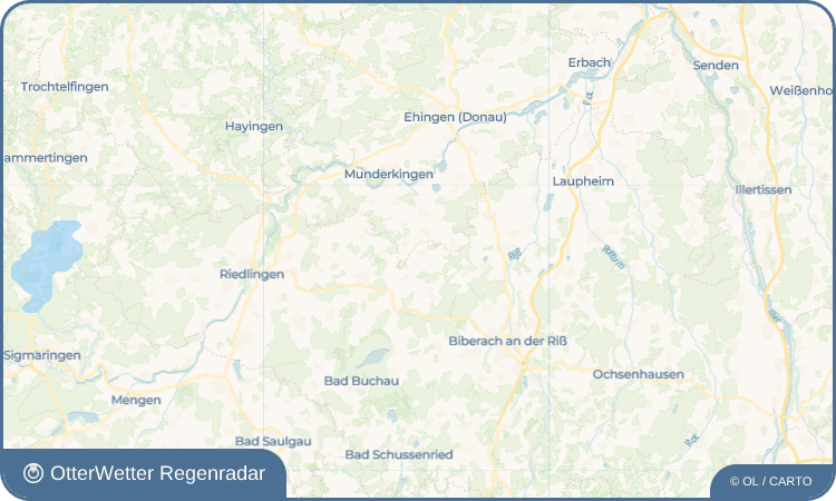 OtterWetter Regenradar-Widget Oggelsbeuren