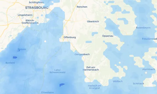 Regenradar Vorschaubild - Aktuelle Niederschläge in Ohlsbach und Umgebung