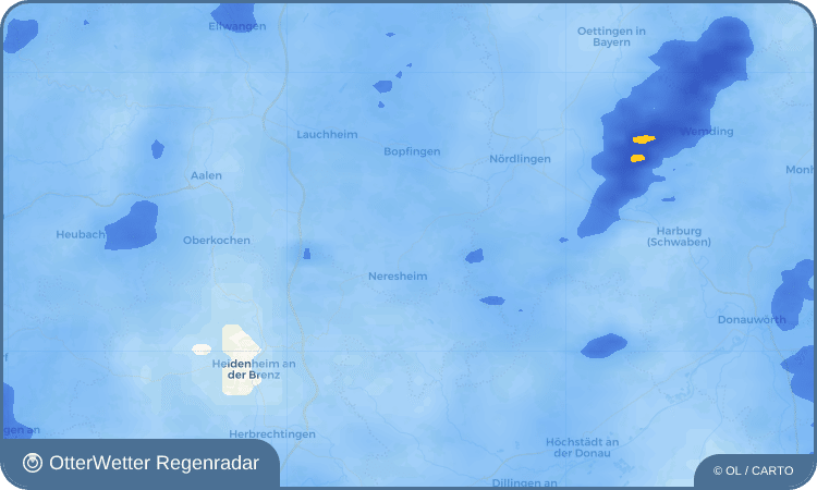 OtterWetter Regenradar-Widget Ohmenheim