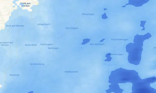 Regenradar Vorschaubild - Aktuelle Niederschläge in Onstmettingen und Umgebung