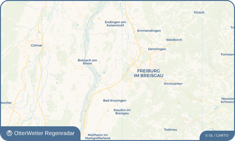 OtterWetter Regenradar-Widget Opfingen