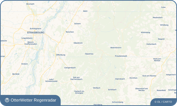 OtterWetter Regenradar-Widget Oppenau