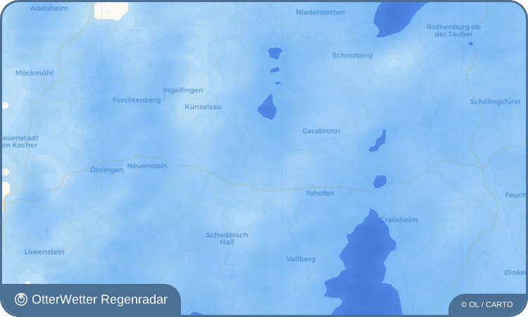 OtterWetter Regenradar-Widget Orlach