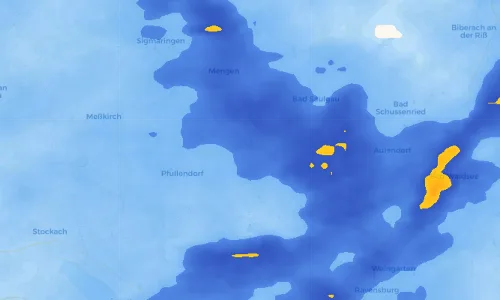 Regenradar Vorschaubild - Aktuelle Niederschläge in Ostrach und Umgebung