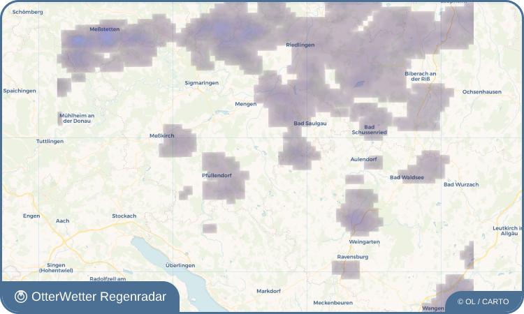 Widget-Vorschau für Ostrach Wetter-Widget-Vorschau mit Vorhersagedaten für Ostrach