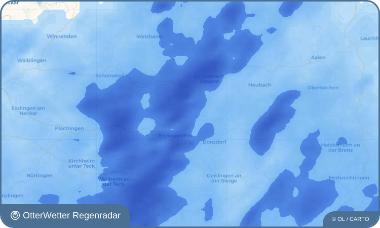 OtterWetter Regenradar-Widget Ottenbach