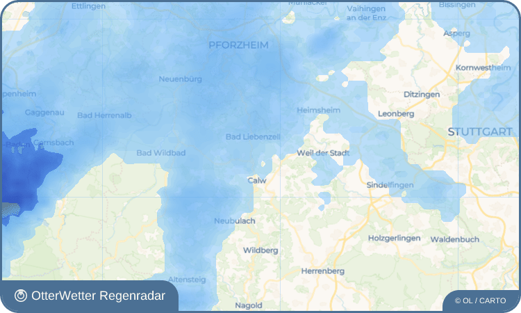 Wetter-Widget-Vorschau mit Vorhersagedaten für Ottenbronn