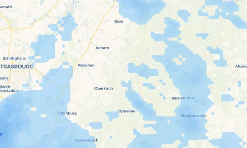 Regenradar Vorschaubild - Aktuelle Niederschläge in Ottenhöfen und Umgebung