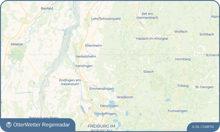 OtterWetter Regenradar-Widget Ottoschwanden