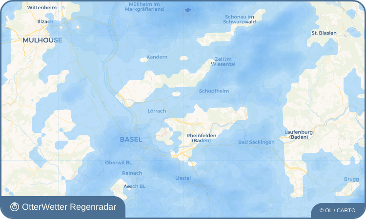 OtterWetter Regenradar-Widget Ottwangen