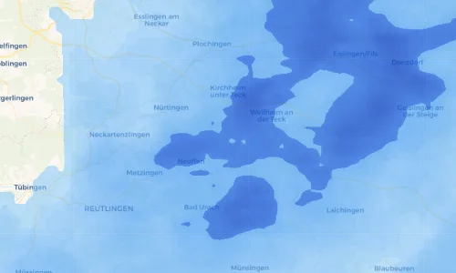 Regenradar Vorschaubild - Aktuelle Niederschläge in Owen und Umgebung
