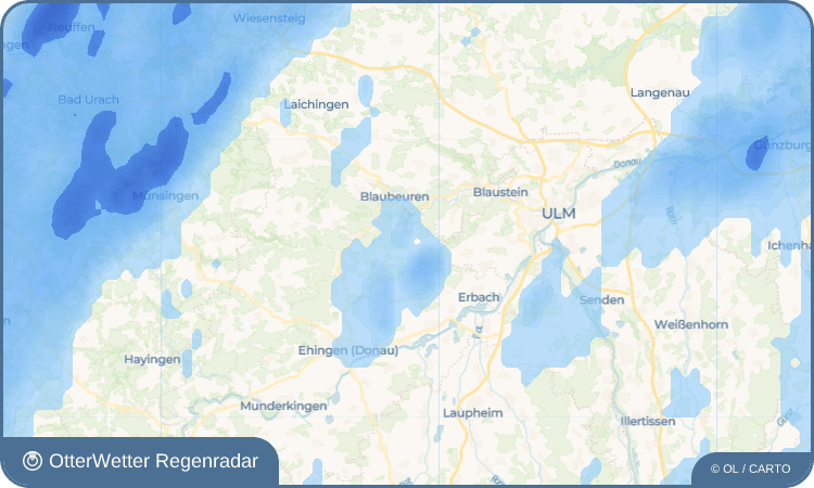 Wetter-Widget-Vorschau mit Vorhersagedaten für Pappelau