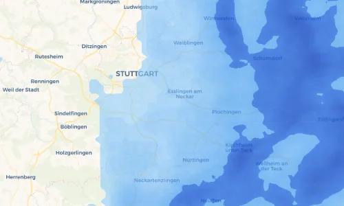 Regenradar Vorschaubild - Aktuelle Niederschläge in Parksiedlung und Umgebung