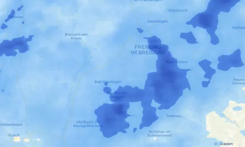 Regenradar Vorschaubild - Aktuelle Niederschläge in Pfaffenweiler und Umgebung
