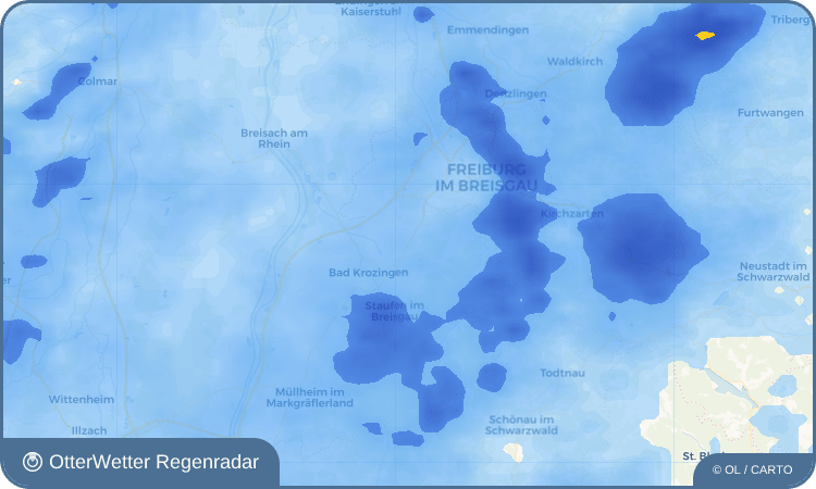 Wetter-Widget-Vorschau mit Vorhersagedaten für Pfaffenweiler