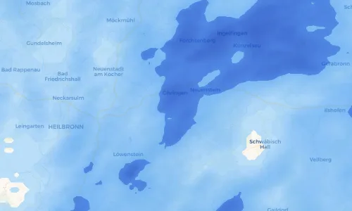 Regenradar Vorschaubild - Aktuelle Niederschläge in Pfedelbach und Umgebung