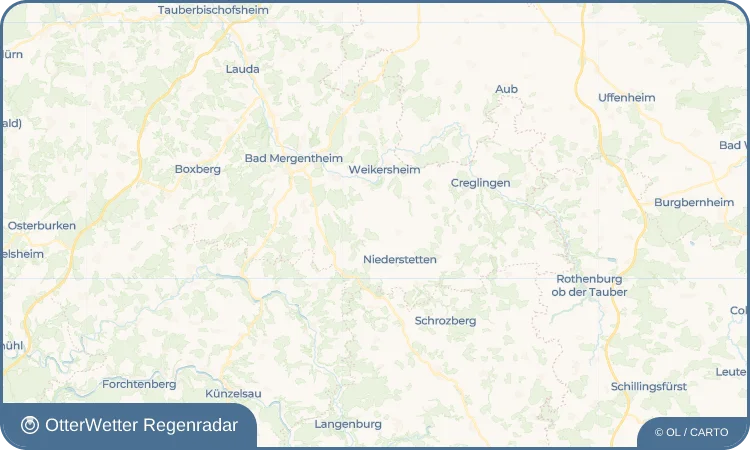 Wetter-Widget-Vorschau mit Vorhersagedaten für Pfitzingen