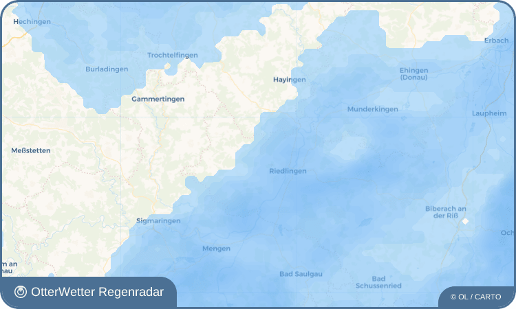 OtterWetter Regenradar-Widget Pflummern