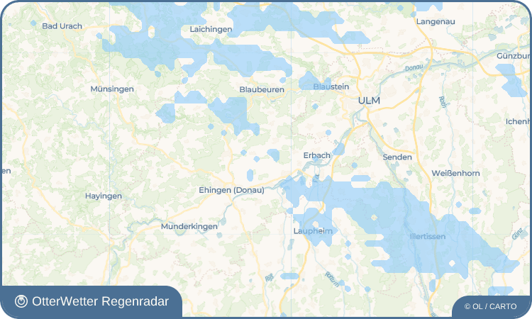 Wetter-Widget-Vorschau mit Vorhersagedaten für Pfraunstetten