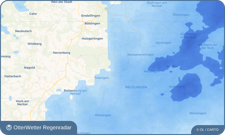 OtterWetter Regenradar-Widget Pfrondorf