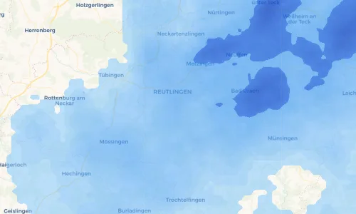 Regenradar Vorschaubild - Aktuelle Niederschläge in Pfullingen und Umgebung