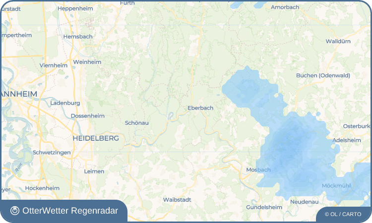 OtterWetter Regenradar-Widget Pleutersbach