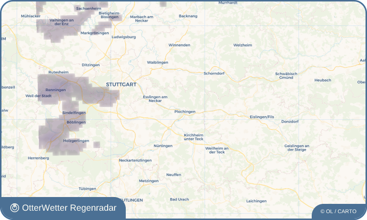 Widget-Vorschau für Plochingen Wetter-Widget-Vorschau mit Vorhersagedaten für Plochingen