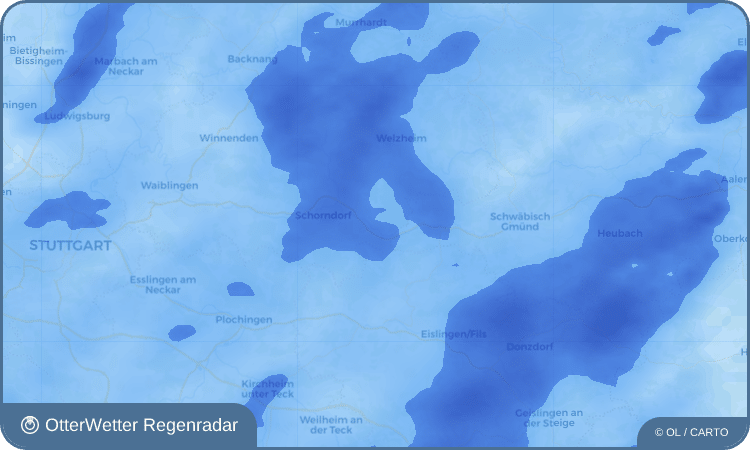OtterWetter Regenradar-Widget Plüderhausen