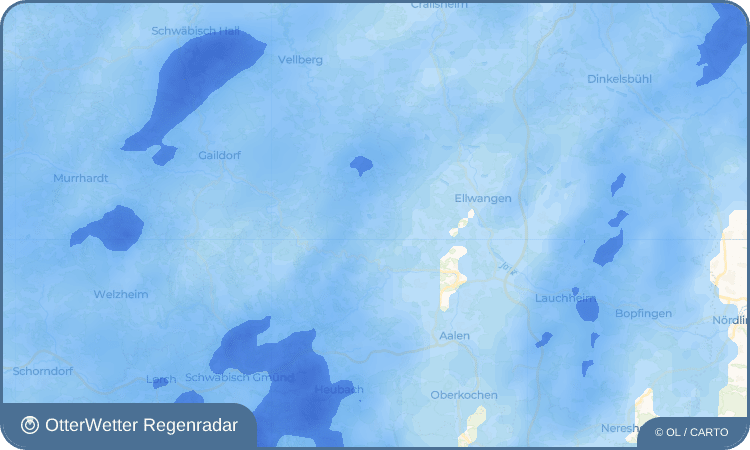 OtterWetter Regenradar-Widget Pommertsweiler