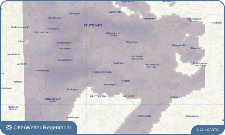 OtterWetter Regenradar-Widget Raidwangen