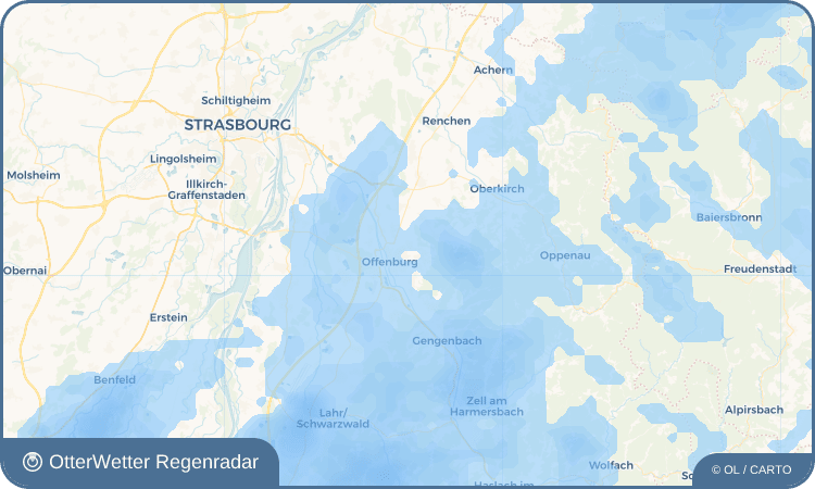 Wetter-Widget-Vorschau mit Vorhersagedaten für Rammersweier