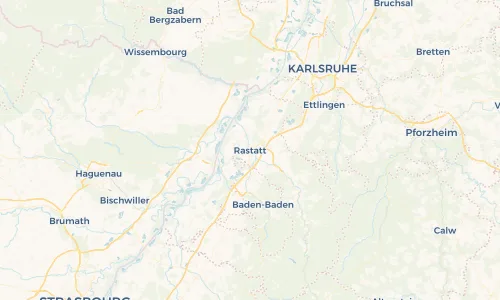 Regenradar Vorschaubild - Aktuelle Niederschläge in Rastatt und Umgebung