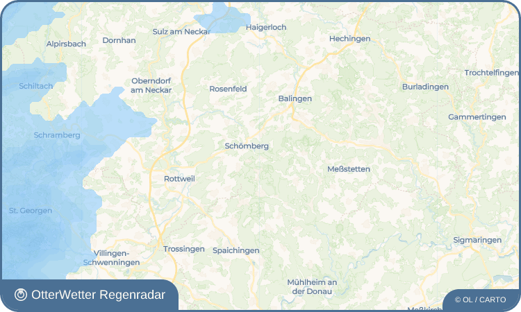 OtterWetter Regenradar-Widget Ratshausen