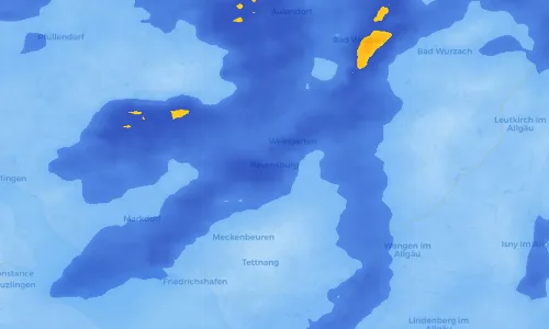 Regenradar Vorschaubild - Aktuelle Niederschläge in Ravensburg und Umgebung