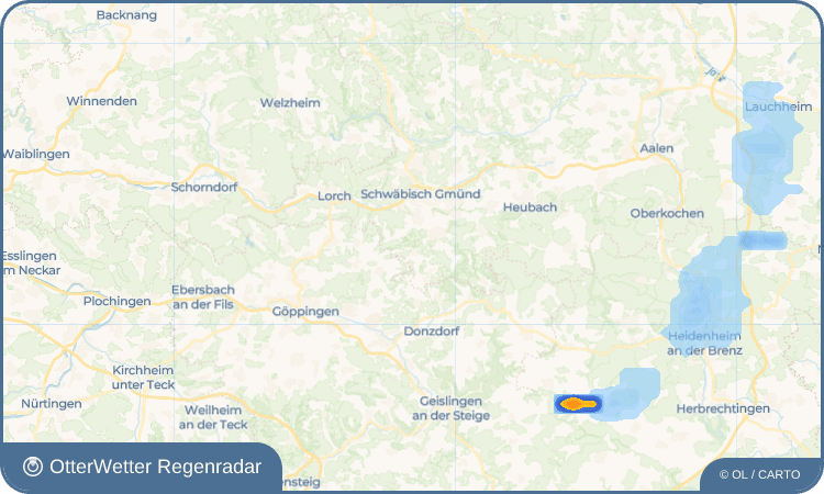 OtterWetter Regenradar-Widget Rechberg