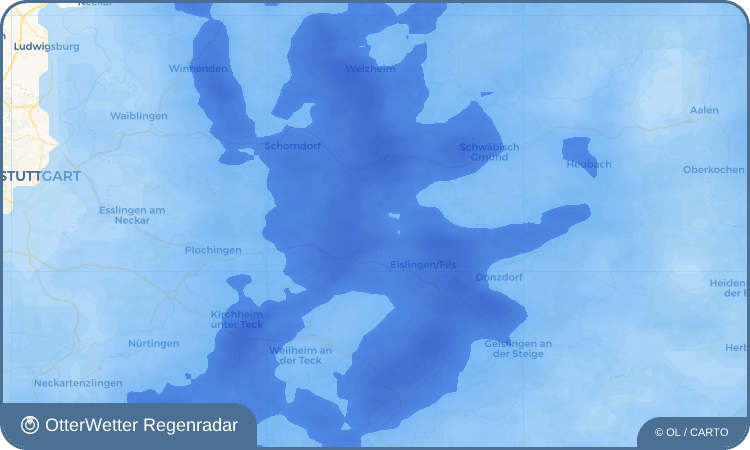 OtterWetter Regenradar-Widget Rechberghausen