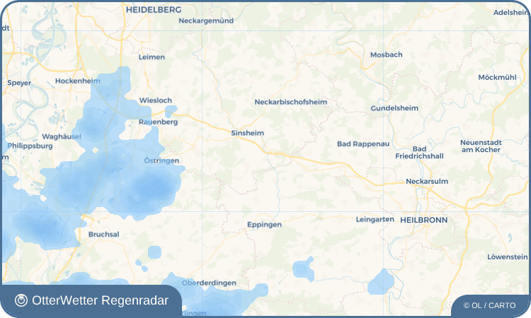 Widget-Vorschau für Reihen Wetter-Widget-Vorschau mit Vorhersagedaten für Reihen