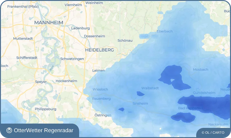 Widget-Vorschau für Reilsheim Wetter-Widget-Vorschau mit Vorhersagedaten für Reilsheim
