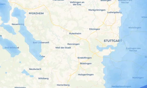 Regenradar Vorschaubild - Aktuelle Niederschläge in Renningen und Umgebung