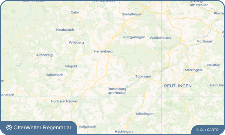 Widget-Vorschau für Reusten Wetter-Widget-Vorschau mit Vorhersagedaten für Reusten