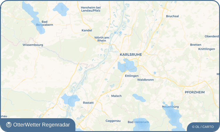OtterWetter Regenradar-Widget Rheinstetten