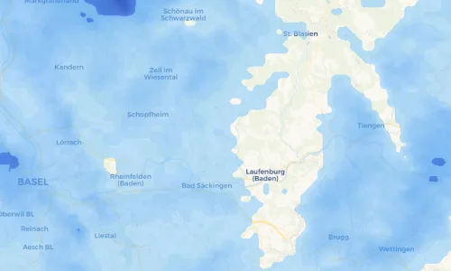 Regenradar Vorschaubild - Aktuelle Niederschläge in Rickenbach und Umgebung
