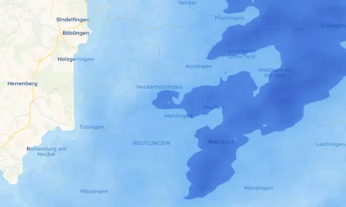 Regenradar Vorschaubild - Aktuelle Niederschläge in Riederich und Umgebung
