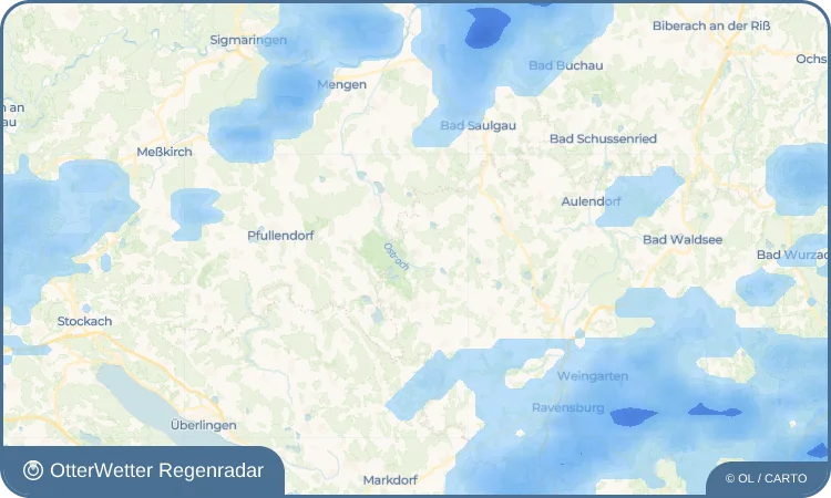 Wetter-Widget-Vorschau mit Vorhersagedaten für Riedhausen