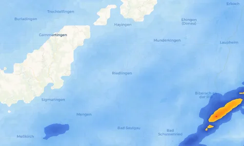 Regenradar Vorschaubild - Aktuelle Niederschläge in Riedlingen und Umgebung