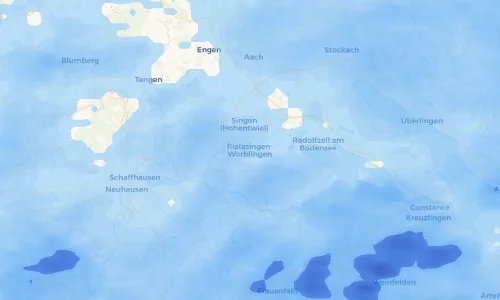 Regenradar Vorschaubild - Aktuelle Niederschläge in Rielasingen-Worblingen und Umgebung