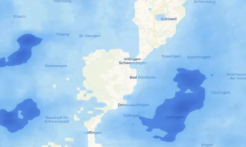 Regenradar Vorschaubild - Aktuelle Niederschläge in Rietheim und Umgebung